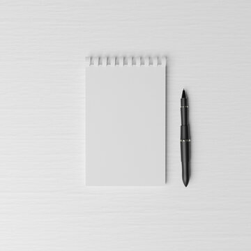 blank notebook and penpen, notebook, paper, blank, note, notepad, white, isolated, business, page, book, office, pad, document, empty, pencil, write, open, list, writing, spiral, object, diary, educa
