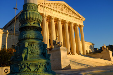 U.S. Supreme Court Building - Washington D.C. United States of America - obrazy, fototapety, plakaty