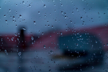Fototapeta na wymiar Regen am Fenster