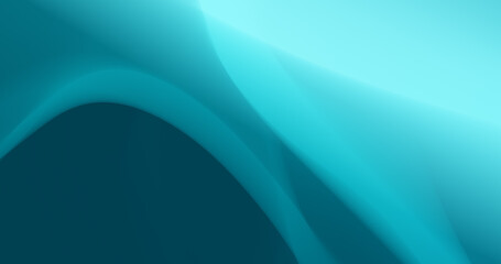 Abstract 4k resolution defocused curves background for wallpaper, backdrop and sophisticated technology or fashion design. Cyan blue. aqua and shades of blue colors.