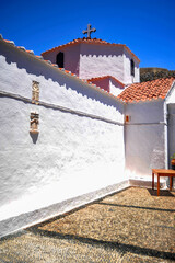 The quarter of the most respectable villas in Lindos is located directly above the harbor on the cliff side of the acropolis of the ancient city of Lind    