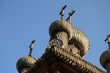 Obraz premium Old wooden houses and architecture