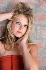 Naklejka premium Female Model