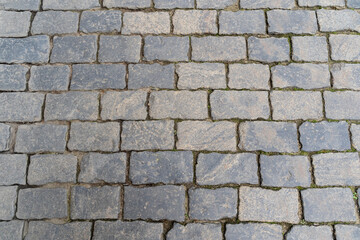 texture of paving stones on red square in Moscow