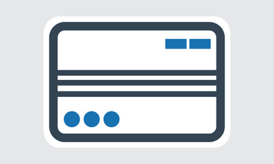 Atm card vector design icon. atm money card design.