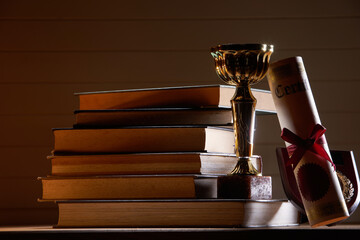 Trophy and stalking books with low light