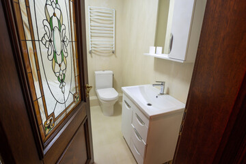 Modern bathroom with jacuzzi bath
