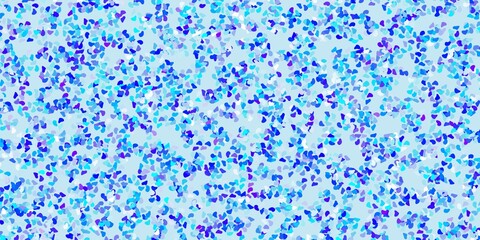 Light pink, blue vector backdrop with chaotic shapes.