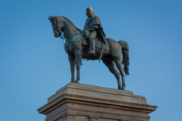 Fototapeta na wymiar Monument to Giuseppe Garibaldi on Gianicolo Hill
