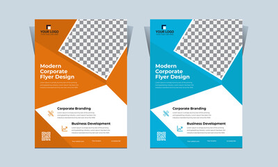 Business Brochure. Flyer Design. Leaflets a4 Template. 