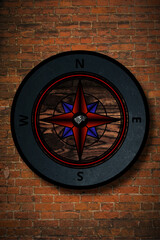 compass on the wall
