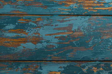 Vintage wood background with peeling paint. Old wood texture. Background image.