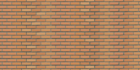 Vector realistic isolated red brick wall background for template and layout decoration.