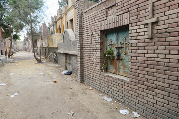 Streets of Cairo's City of the Dead -/Necropolis)  Cairo, Egypt
