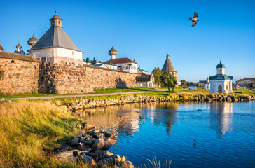 Chapel of Alexander Nevsky on the shores of the Bay of Prosperity on the Solovetsky Islands