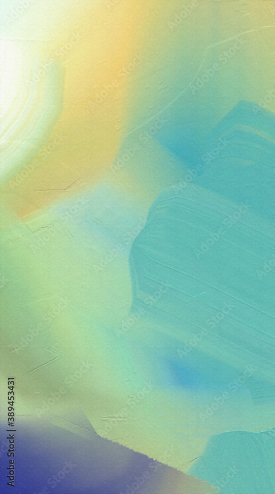 Poster abstract canvas with wide brush strokes. 3d rendering