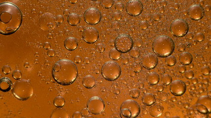 Macro oil and water multi colored abstract background