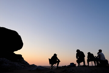 At the end of a perfect day of traveling in the Namib it is great to sit and watch the sun setting