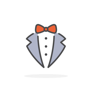 Suit icon in filled outline style.