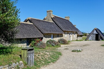 Fototapeta na wymiar Village de Meneham, Kerlouan, Finistère, Bretagne, France 