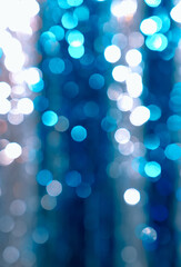 Bokeh background.  New year's clubbing mood. Merry christmas. Holiday concept