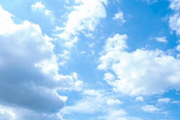 cloudy blue sky view sushine background