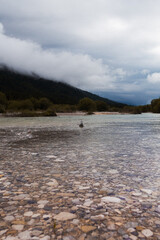 Stones on mountain River