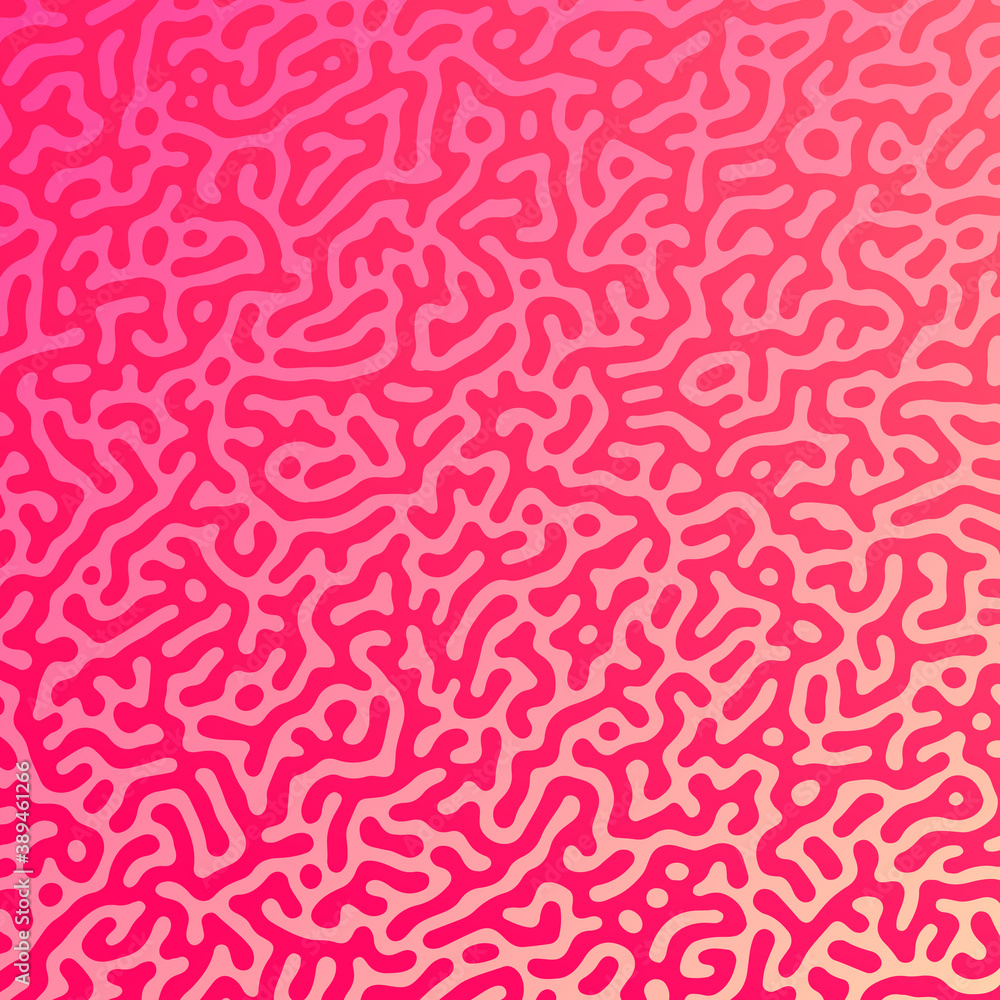 Poster turing reaction colorful background