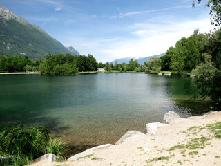 Fototapeta premium lac de montagne