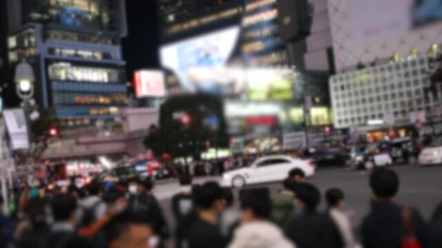 ２０２０年-渋谷ハロウィン横断歩道中央2。コロナ禍の影響。