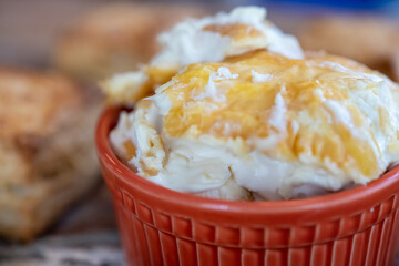 Small Point of Clotted Cream In Jar