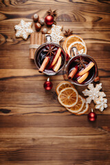 Christmas and New Year decorative composition