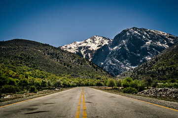 Landscape in the mountains