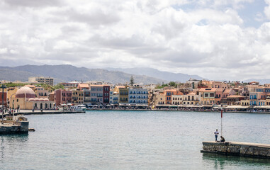 Fototapeta na wymiar view of the old town of coastal city