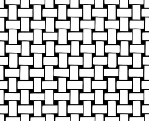 Black and white rhythmic seamless pattern. High quality illustration