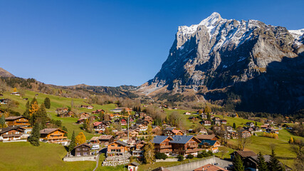 Surrounded by mountains, Grindelwald, Switzerland. 