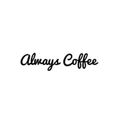 Word Lettering about Coffee