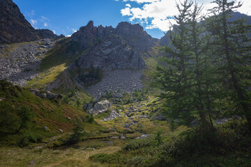 landscape in the mountains
