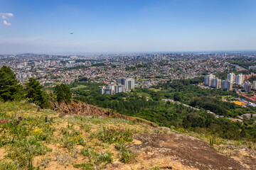 Vegetation and Porto Alegre cityview from Morro Santana