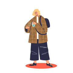 Woman using hand sanitizer disinfector to prevent virus and protect from epidemic