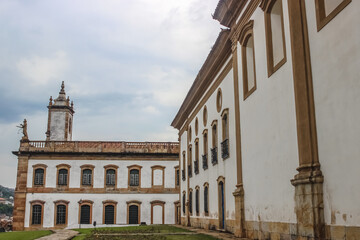 Historic monument of colonial architecture in a Brazilian city - Ouro Preto, Minas Gerais, Brazil