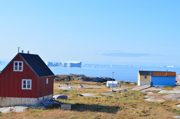 Fototapeta na wymiar Iluissat, Oqaatsut, Oqaitsut, formerly Rodebay or Rodebaai, Greenland