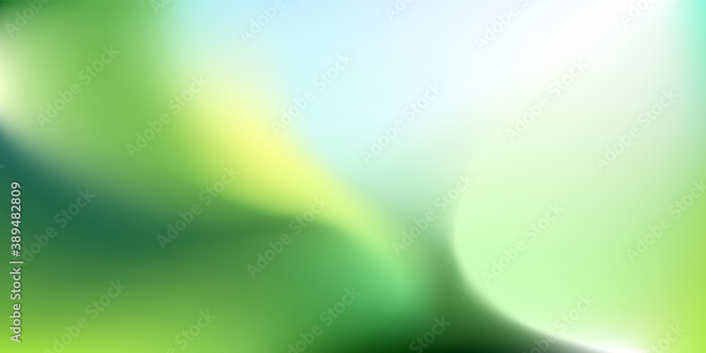 Wall mural natural blurred background. abstract green blue gradient with light backdrop. vector illustration. e - Wall murals