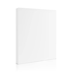 Realistic cardboard box mockup. Vector illustration isolated on white background. Ready for your presentation. EPS10.	