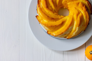 Autumn Pumpkin Pie. Step by step recipe for cooking homemade pumpkin pie. Flatly