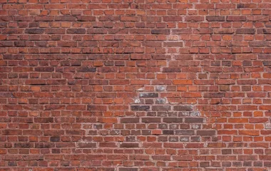 Papier Peint photo autocollant Mur de briques texture of old grunge red brick wall background  