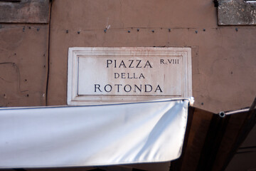 Plaza de la Rotonda, Piazza della Rotonda, Panteon o Pantheon en la ciudad de Roma, pais de Roma