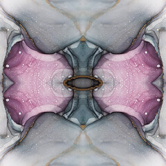 Vintage Texture. Flow Backdrop. Grunge Swirl. Wedding Seamless Vintage Texture. Dreamy Paint. Endless Wallpaper.  Multilayer Decorative Drawing.