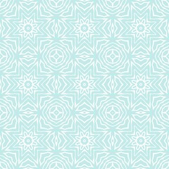 Fototapeta premium Blue pattern, simple texture for young boy invitation card, beautiful flat geometric, floral cover background