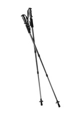 Walking poles on white background